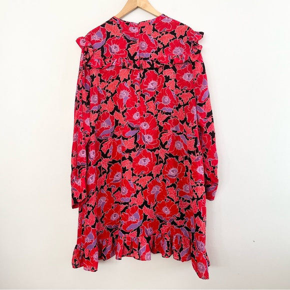 [WhoWhatWear] Target Bold Floral Poppy Ruffle Wide-Cuff Dress - Picture 6 of 6